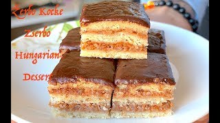 Posne Žerbo Kocke  Sitni Kolači  Zserbó Dessert  Gerbeaud Torta CooKing recepti [upl. by Arual]