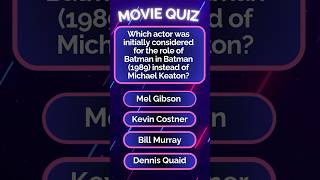 Who Almost Played Batman in 1989 The Surprising Actor Revealed shorts moviequiz movietrivia [upl. by Schellens]