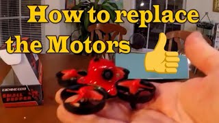 How to replace motors on Eachine E013 Whoop FPV Drone [upl. by Adnilym497]