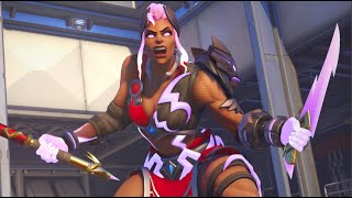 NEW Junker Queen Gladiatrix Roar Highlight Intro with Different Skins  Overwatch 2 [upl. by Llerraf]