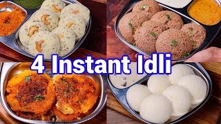 Quick amp Easy Instant Idli Recipe  4 Ways  Perfect Weekend Morning Breakfast with 4 Instant Idli [upl. by Iznyl]