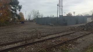 CP train crossing the old CSX diamond in Chatham Ontario  Nov 4 2018 [upl. by Seidel486]