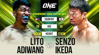 Lito Adiwang vs Senzo Ikeda  Full Fight Replay [upl. by Eillib]