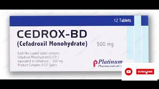 Cedrox BD 500mg uses in Urdu  Cefadroxil 500 mg  Cedrox BD tablet benefits [upl. by Esenahs436]