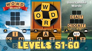 Word Hunt Levels 51  60 Answers [upl. by Lalib502]