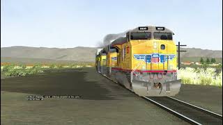 ORTS High Speed UP C45ACCTE 5537 EB ILTLB01 At Wellington UT [upl. by Htiel827]