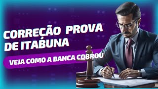 CORREÃ‡ÃƒO DA PROVA DA PREFEITURA DE ITABUNA  ANÃLISE DAS QUESTÃ•ES [upl. by Feetal]