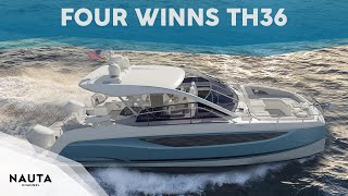 Four Winns TH36  POV Catamaran tour esterni e cabine [upl. by Arikehs]