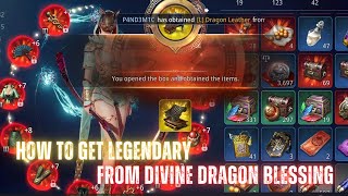 how to legendary divine dragon blessing 555555  MIR4 Global [upl. by Aicilaf]