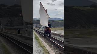 Spooners Boat with sail on the cob  Ffestiniog bygones weekend 041024 spoonersboat [upl. by Onit612]