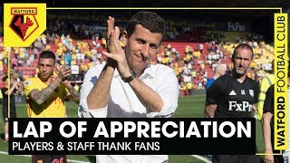 LAP OF APPRECIATION  Players amp Staff Thanks Fans 👏🏻 [upl. by Fanya]