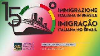 150° anniversario dell’immigrazione italiana in Brasile [upl. by Eelrihs]