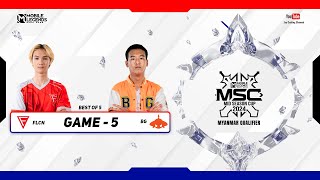 Game  5 Falcon Esports vs Burmese Ghouls  MSC MM Qualifier 2024 [upl. by Akeit]