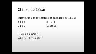 cryptographie classique [upl. by Eiser]