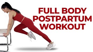 15 Minute Postpartum Workout  FULL BODY Postnatal Workout Diastasis Recti Mods [upl. by Adnohral143]