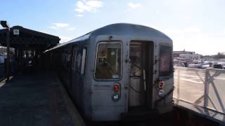 Coney IslandStillwell Avenuebound R68 D train at Kings Highway IND Culver Line [upl. by Vtarj]