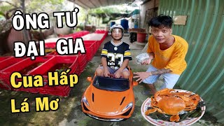 Ông Tư mang Cọc TIỀN ĐÔ qua xem phẩn ứng Anh Nhí Betta và món Cua Hấp Lá Mơ [upl. by Lanoil]