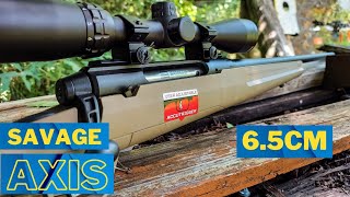 Savage Axis 65 creedmoor  100 yard group test and review [upl. by Attenna]