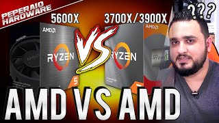 RYZEN 5 5600x melhor que 3700x e 3900x 6 Núcleos ZEN 3 vs 8 e 12 Núcleos ZEN 2 Render e Games [upl. by Adnoyek]