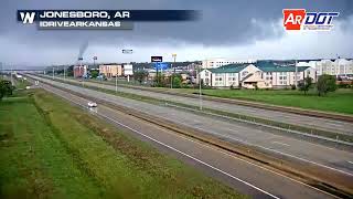 TORNADO caught on CAMERA in jonesboro arkansas [upl. by Enilreug115]