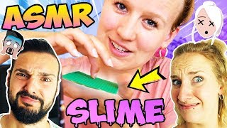 HÖR DIR NICHT DAS FALSCHE ASMR VIDEO AN SLIME CHALLENGE Kathi ASMR nervt Kaan  Nina WITZIG [upl. by Charo473]