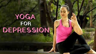 Calming Yoga To Overcome Depression  6 Yoga Poses To Ease Depression  Beginners Yoga  YogFit [upl. by Artus]