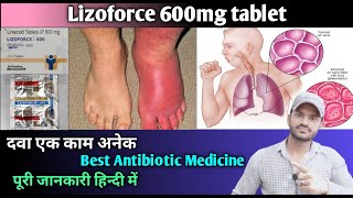 Lizoforce 600 tablet use dose benefits and Side effects full review in hindilinezolid600 [upl. by Yekram]