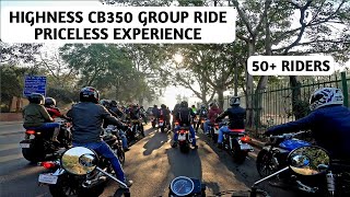 Honda CB350 Highness  Morning Group Ride By BigWing Gurgaon  50 Riders Surprise gift from Honda [upl. by Sass]