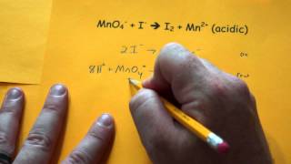 Balancing Redox Reactions Acidic Conditions [upl. by Asena]