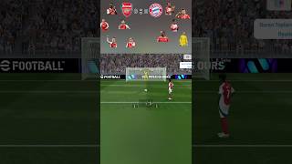 Arsenal vs Bayern Münih football futbol explore keşfet shorts reels edit gaming المغرب pes [upl. by Aitercul]