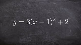 How to write an equation from vertex form to standard form [upl. by Eeram]