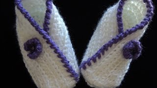 Crochet  Zapatito de bebe  2 Parte 1 de 3 [upl. by Nedak]