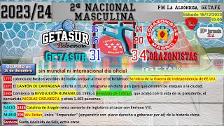 10ªj 2ªNAC MASC 2324 GETASUR vs CORAZONISTAS [upl. by Bram]