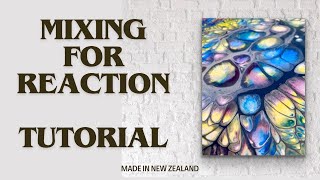 MIXING TUTORIAL FOR REACTION amp LARGE PEARLS Acrylic pouring Paint pouring Fluid art Flow art [upl. by Lebam917]