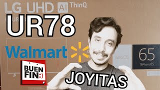 Pantalla de 65quot promoción mega barata Walmart  promociones de buen fin LG UR78 ¿valió la pena [upl. by Dorrej]