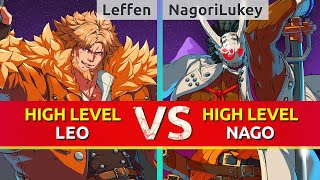 GGST ▰ Leffen Leo vs Bardock 5 Nagoriyuki High Level Gameplay [upl. by Vernier223]