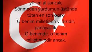 istiklal marşı sozleriturkish anthem lyrics HD [upl. by Nylatsyrk224]