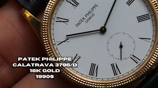 Patek Philippe Calatrava Ref 3796D 18k Gold 31mm 1990s [upl. by Kezer]