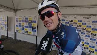 Yves Lampaert  Interview at the start  ParisRoubaix 2023 [upl. by Atirrehs]