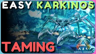 KARKINOS TAMING IS SO EASY Ark Survival Ascended Aberration [upl. by Kcirrek]