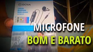 Microfone de lapela boya BY M1 comprei 2024 [upl. by Nirret]