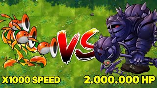 PVZ Fusion Challenge 1000x Speed Fusion Plant vs 2 Million HP Ultimate Obsidian Giant [upl. by Phelgon]