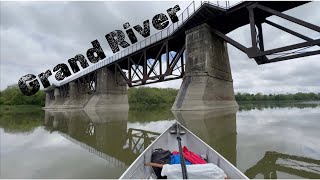 Paddling 100km Down the GRAND RIVER  3 Day Solo Journey [upl. by Eilegna]