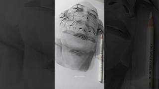 Hyper realistic drawing 😱😱 part2 shorts drawing [upl. by Kassity216]