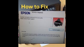 How to Fix quotA Printers Ink Pad is at the End of Its Service Lifequot Error on Epson Printers [upl. by Aniuqahs512]