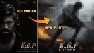 Maine KGF 3 Ka Poster Hi Bana Diya  Photoshop Tutorial  KGF 3 Photo Editing kgf3 kgfchapter2 [upl. by Nichol6]