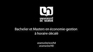 Bacheliers et masters en économie et gestion à horaire décalé [upl. by Asina465]