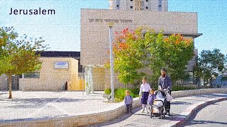 QUIET Religious Neighborhood in JERUSALEM Bayit VeGan [upl. by Ettenoj]