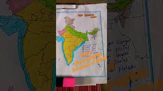 Major physiographic divisions of INDIA upscexam ytshorts [upl. by Eadnus13]