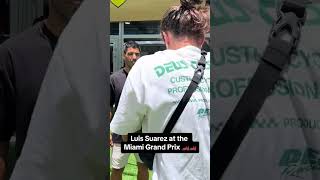 Luis Suarez is taking in the Miami Grand Prix shorts [upl. by Nauqel]